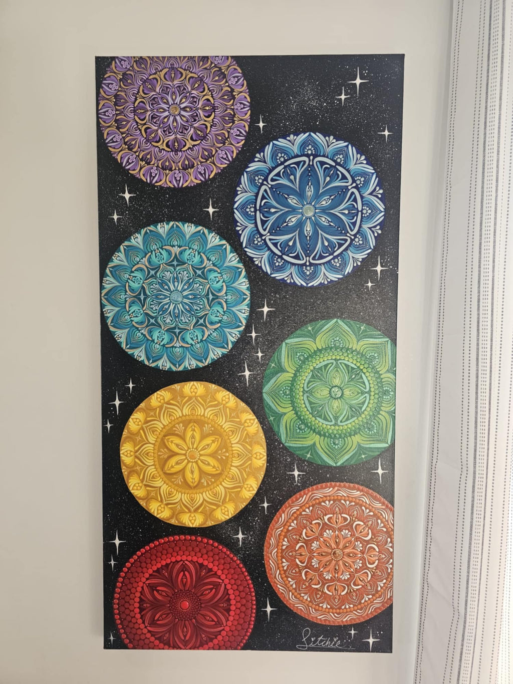 Symphonie de chakra cosmique. Afficher au centre holistique l'Harmonie.