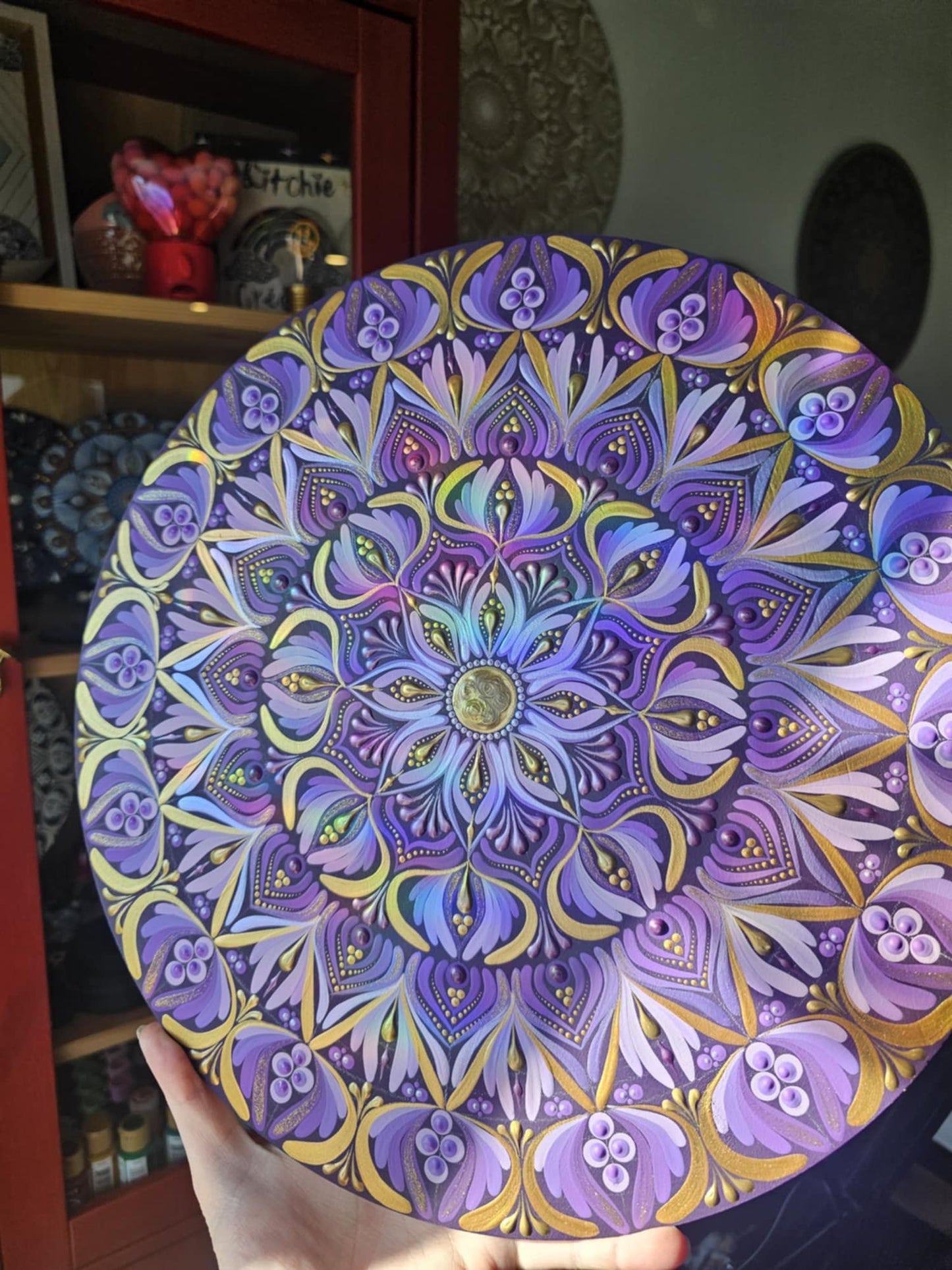 Mandala Violet 14 pouces