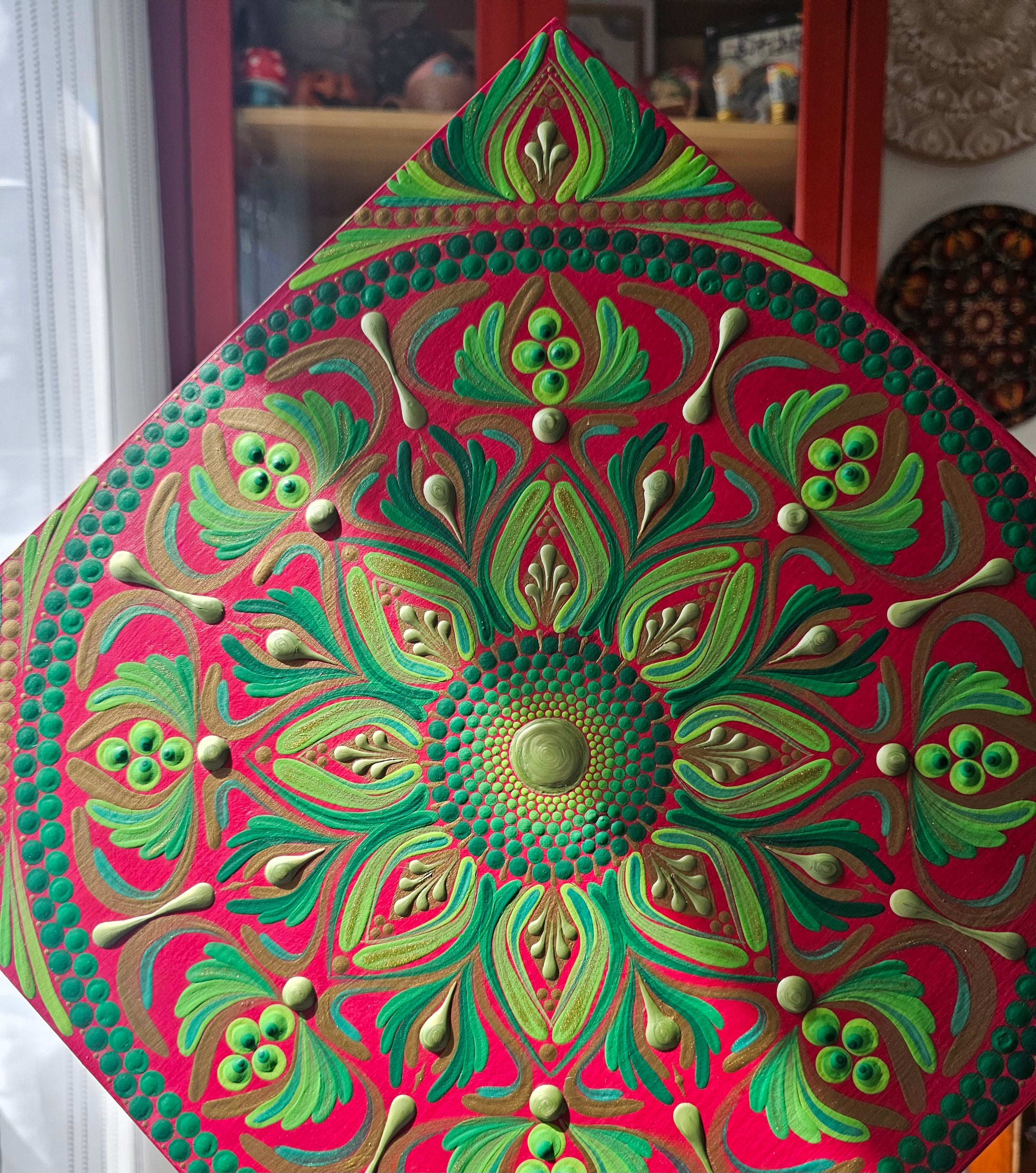 Mandala losange 12''