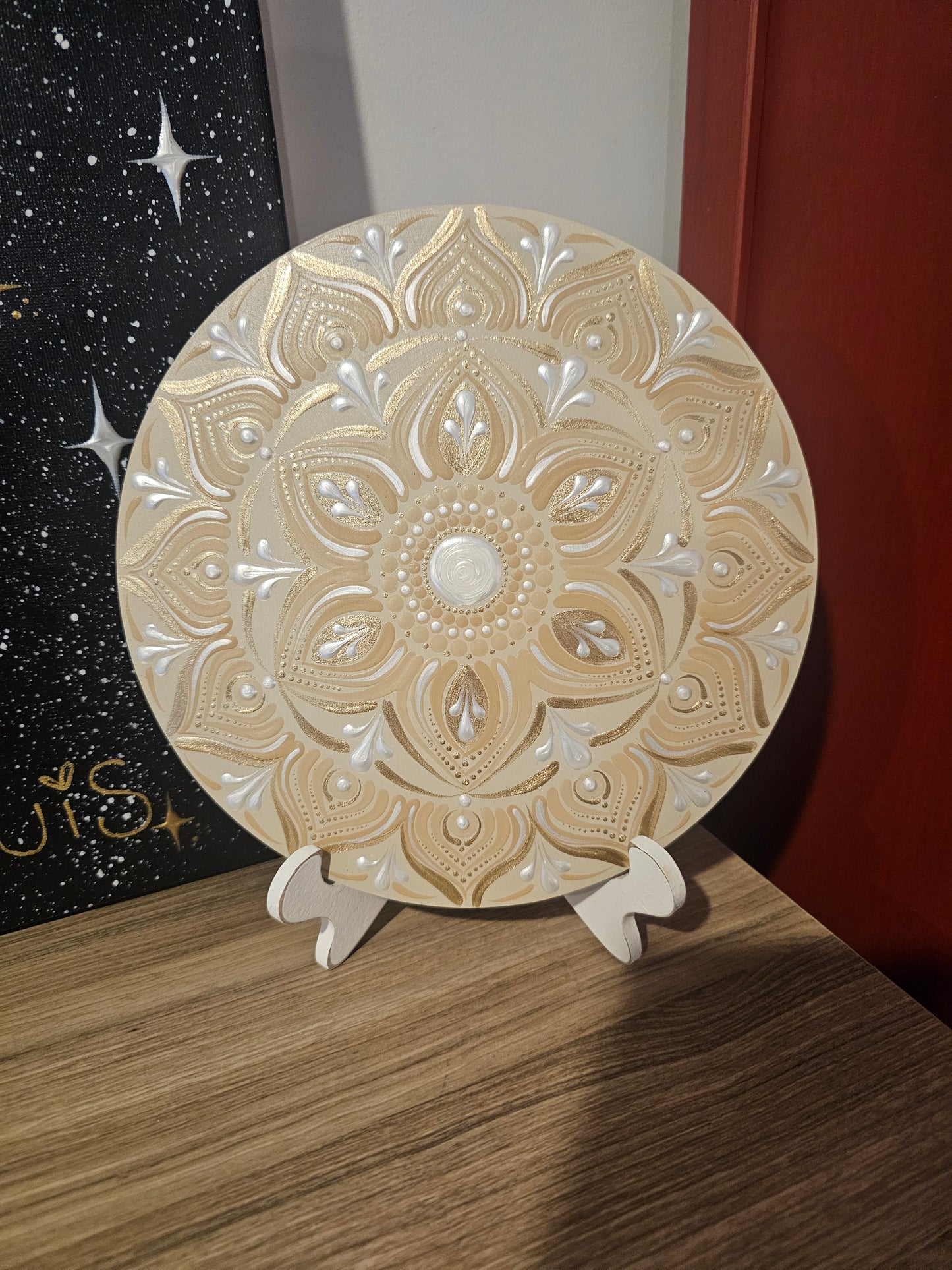 Mandala 8 pouces avec socle