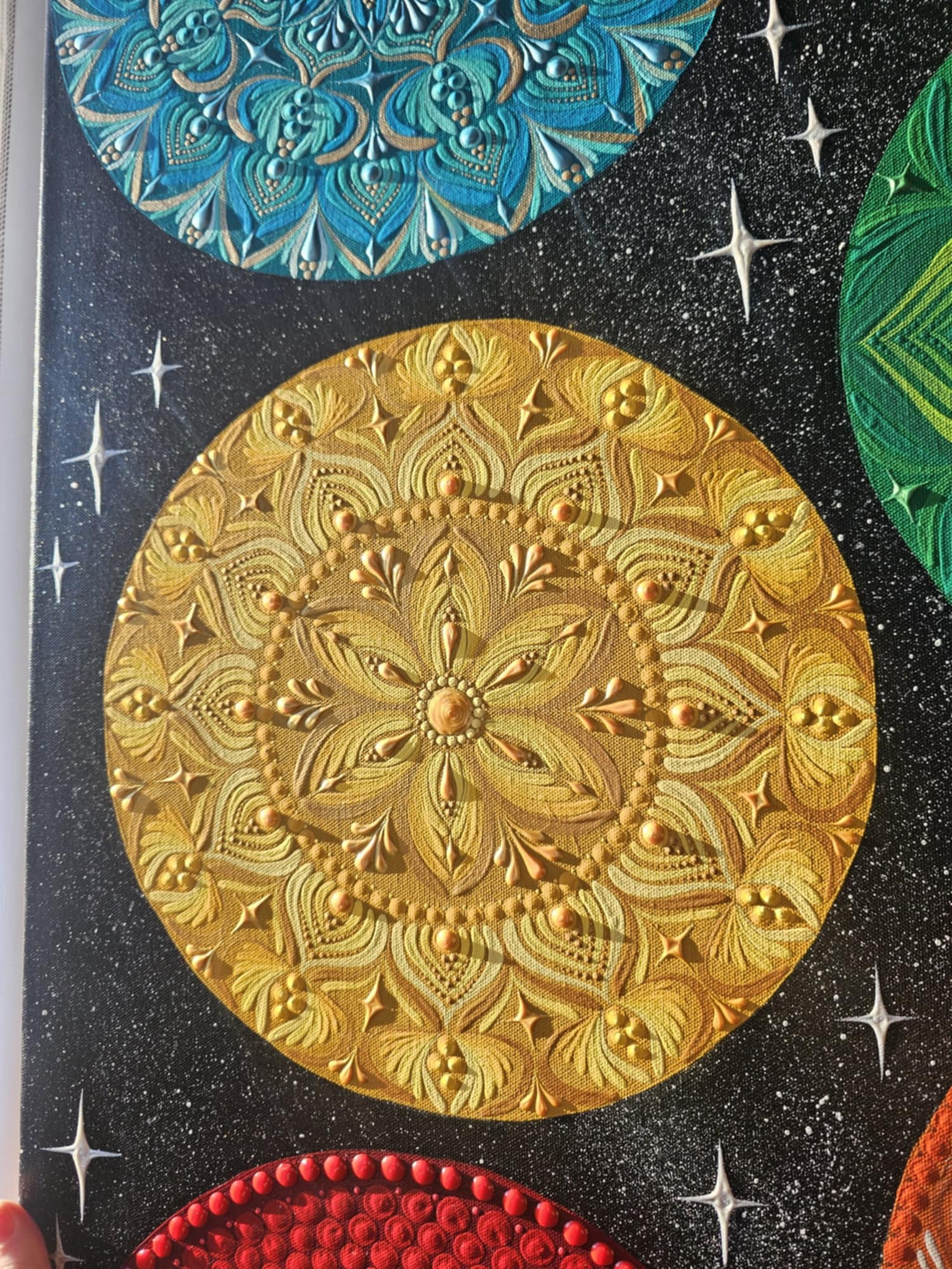 Symphonie de chakra cosmique. Afficher au centre holistique l'Harmonie.