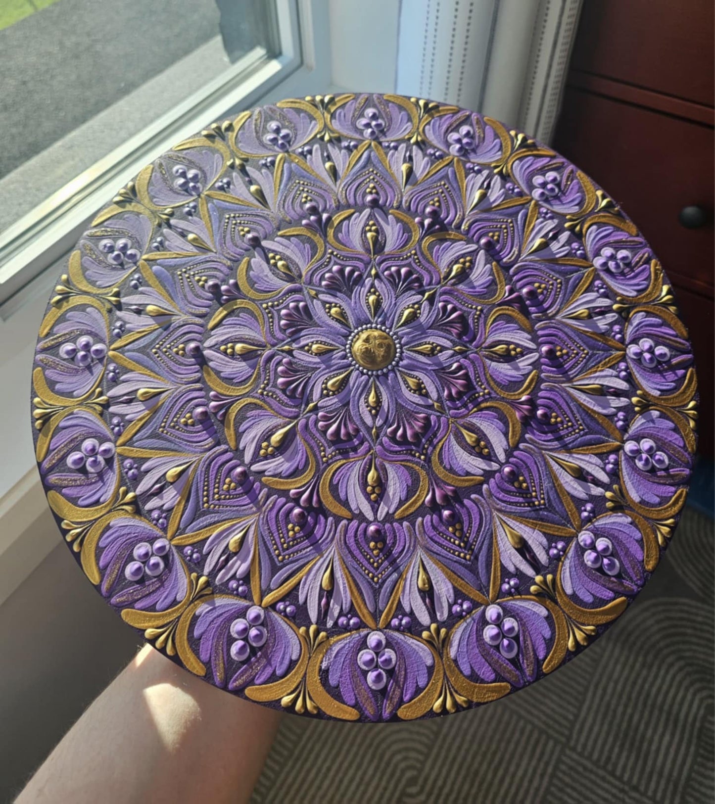 Mandala Violet 14 pouces