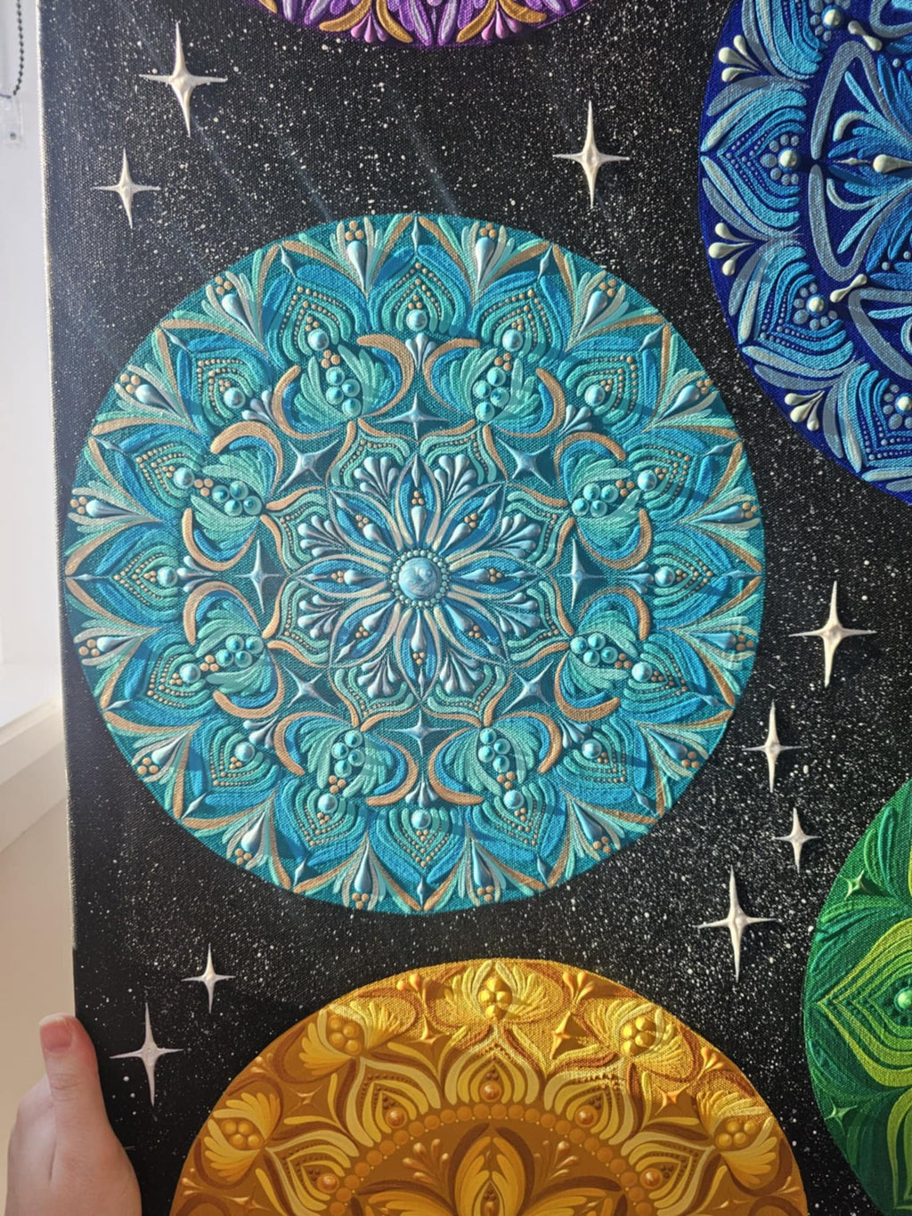 Symphonie de chakra cosmique. Afficher au centre holistique l'Harmonie.