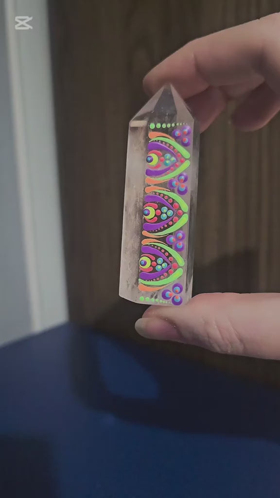 Tour de quartz clair peinture UV 🌈✨