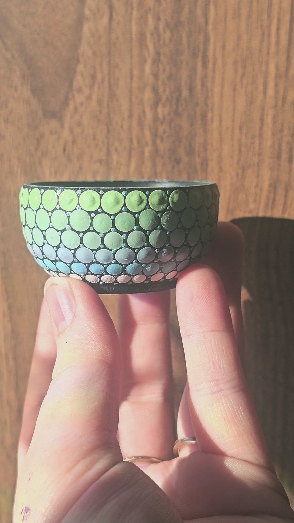 Petit bol en bois 🩵💫💚