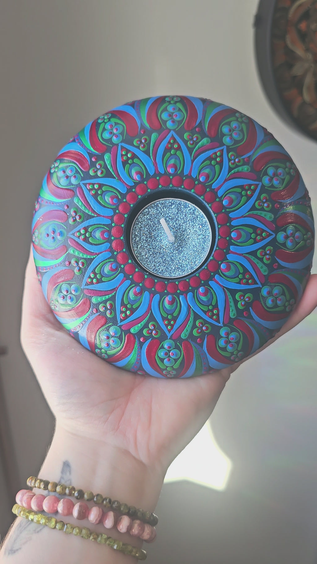 Bougeoir ❤️💙 Afficher au centre Holistique l'Harmonie.