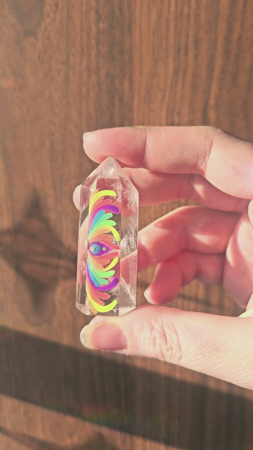 Tour de quartz clair peinture UV 🌈✨