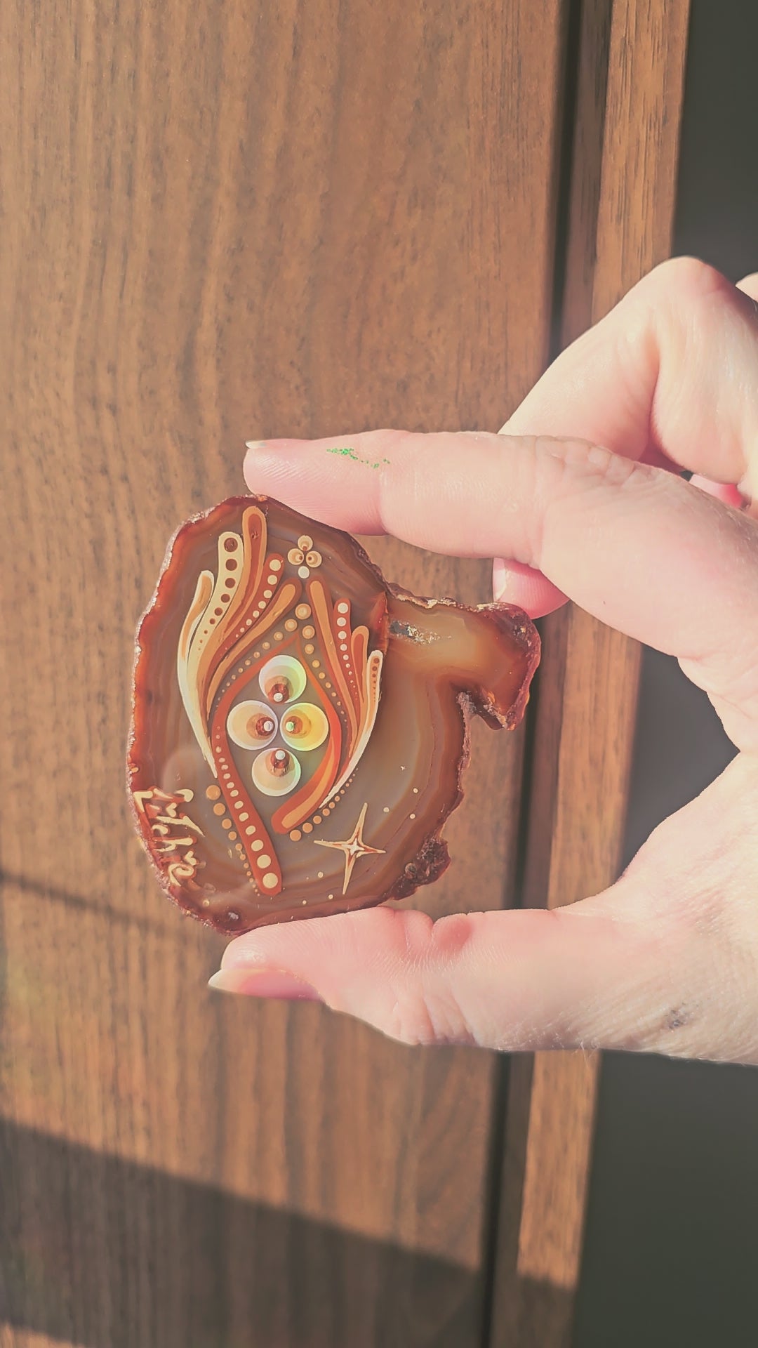 Tranche d'Agate peint 🖌️✨