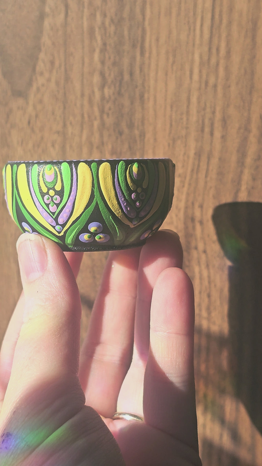 Bol en bois 💐🌷Afficher au centre Holistique l'Harmonie.