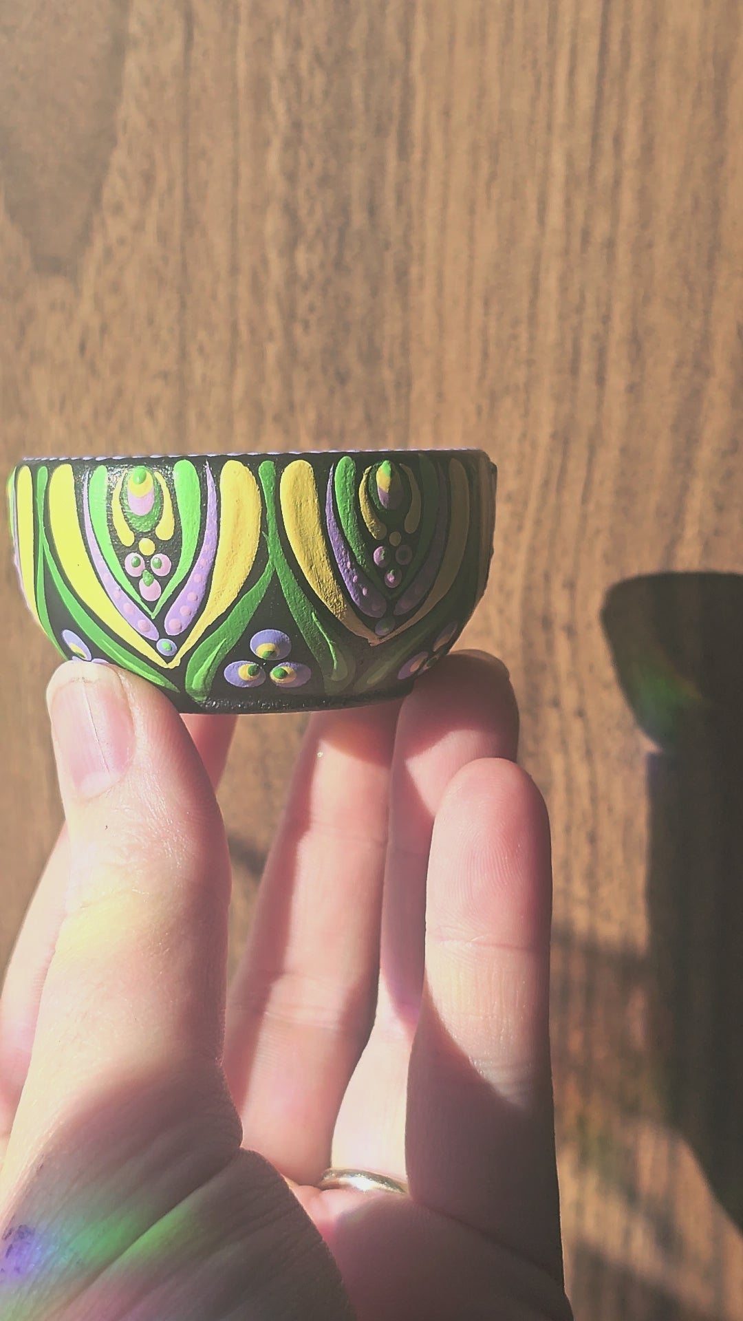 Bol en bois 💐🌷Afficher au centre Holistique l'Harmonie.