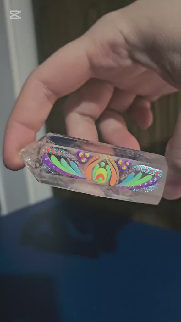 Tour de quartz clair peinture UV 🌈✨
