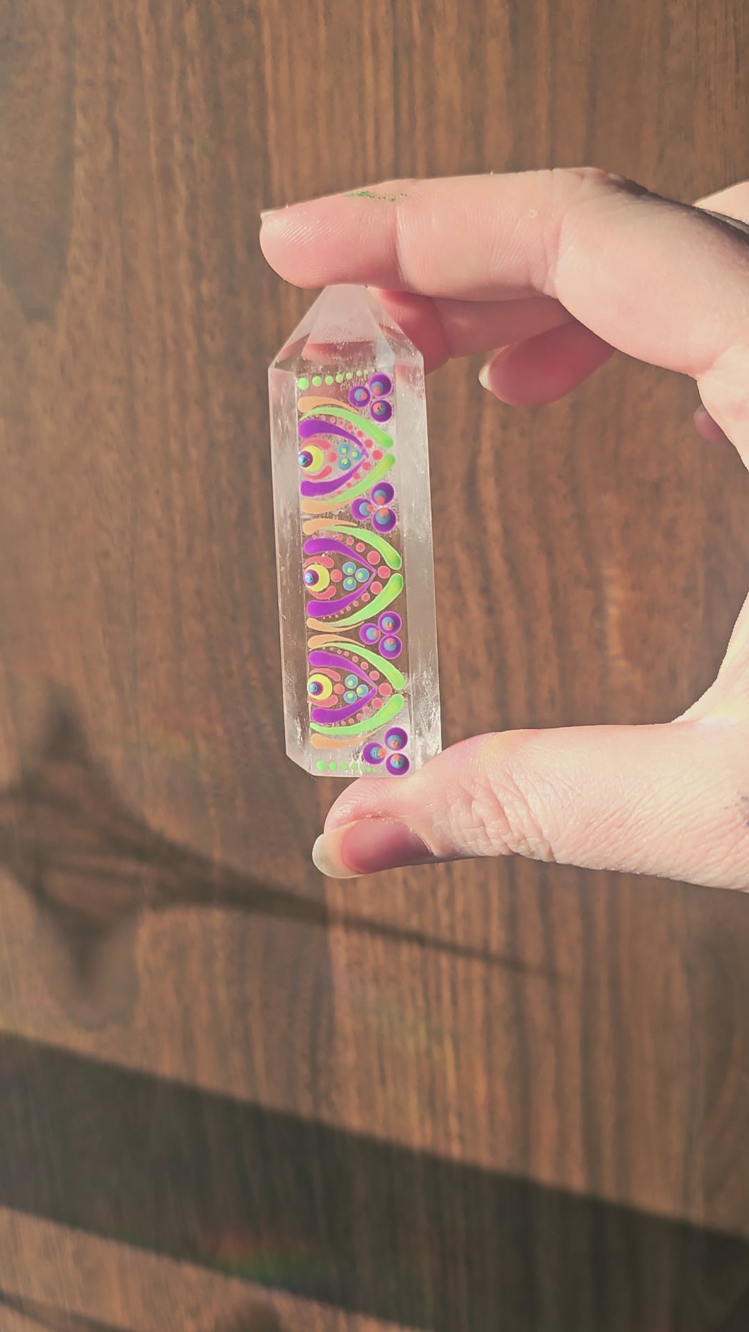 Tour de quartz clair peinture UV 🌈✨