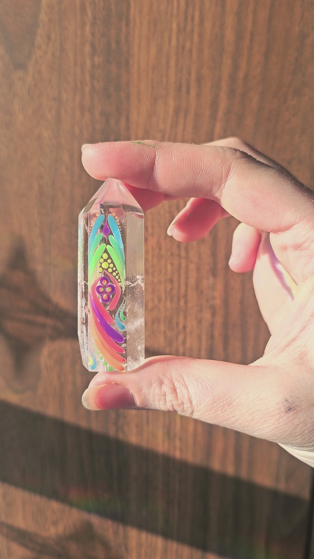 Tour de quartz clair peinture UV 🌈✨