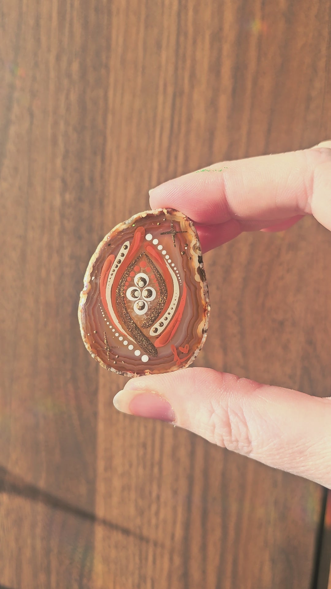 Tranche d'Agate peint 🖌️✨