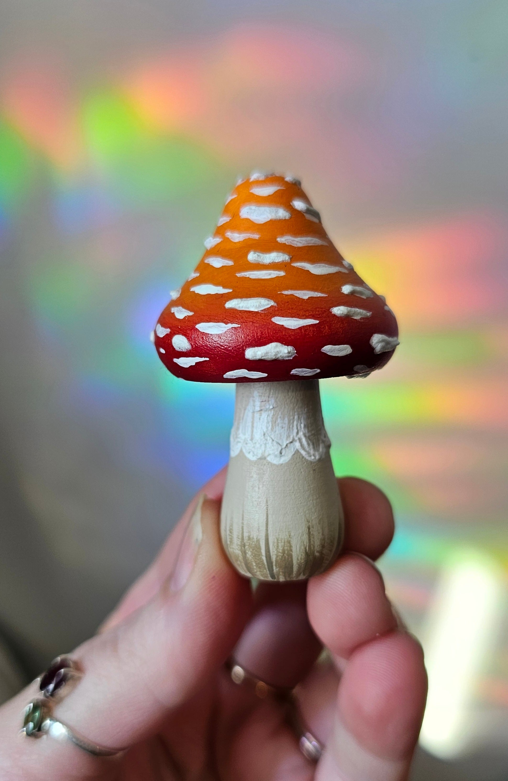 Champignon texturé 🧡❤️