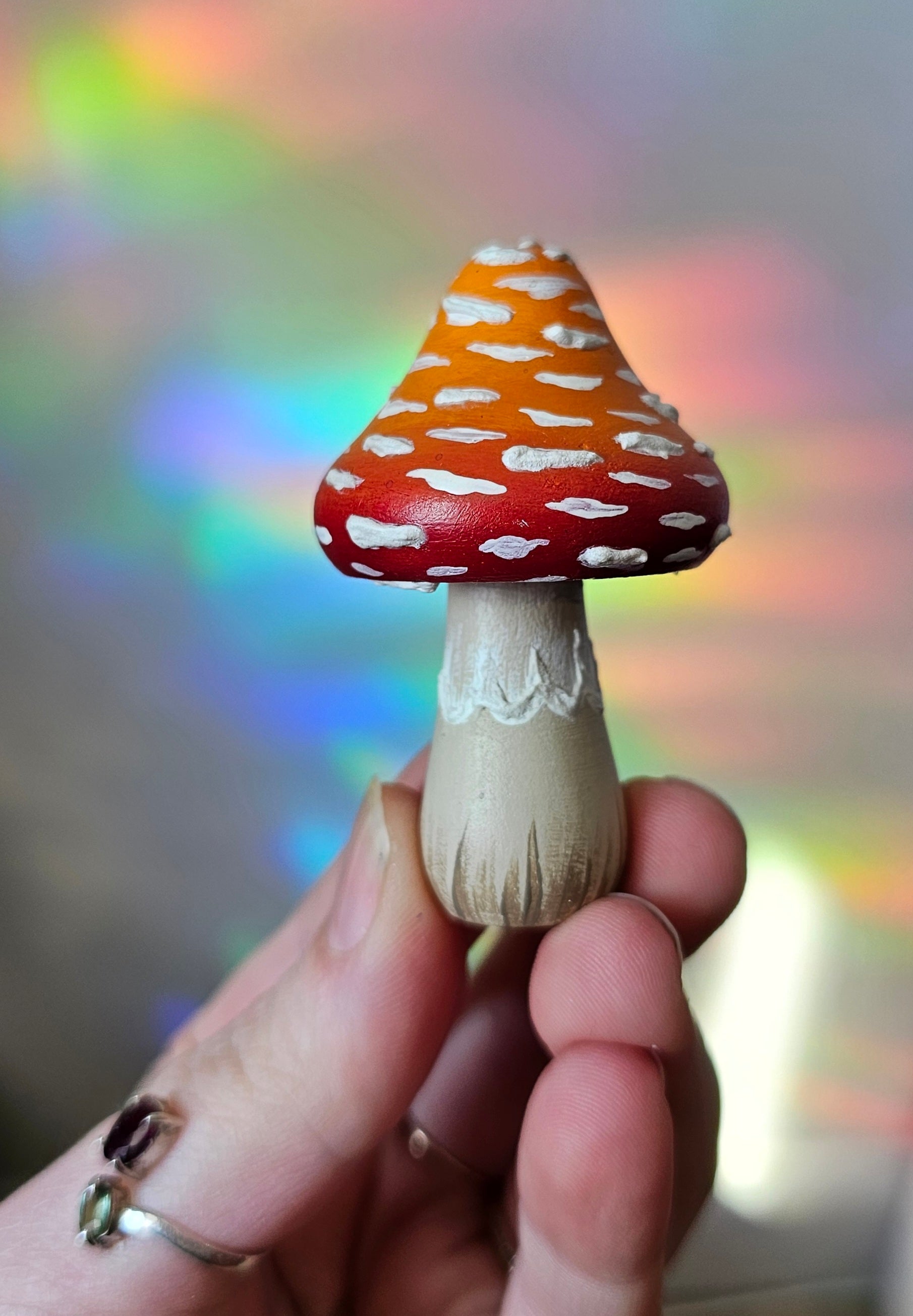 Champignon texturé 🧡❤️