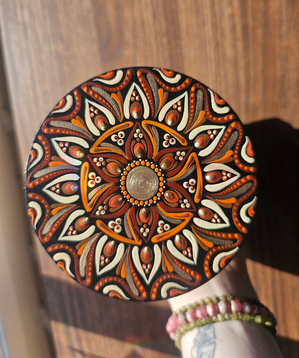 Bol en céramique avec couvercle en bois 👻🎃