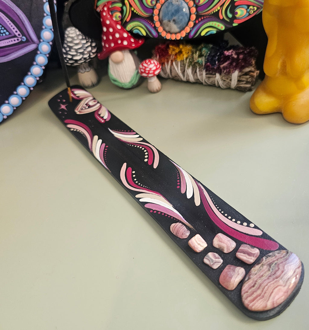 Incense burner with rhodochrosite 💕✨