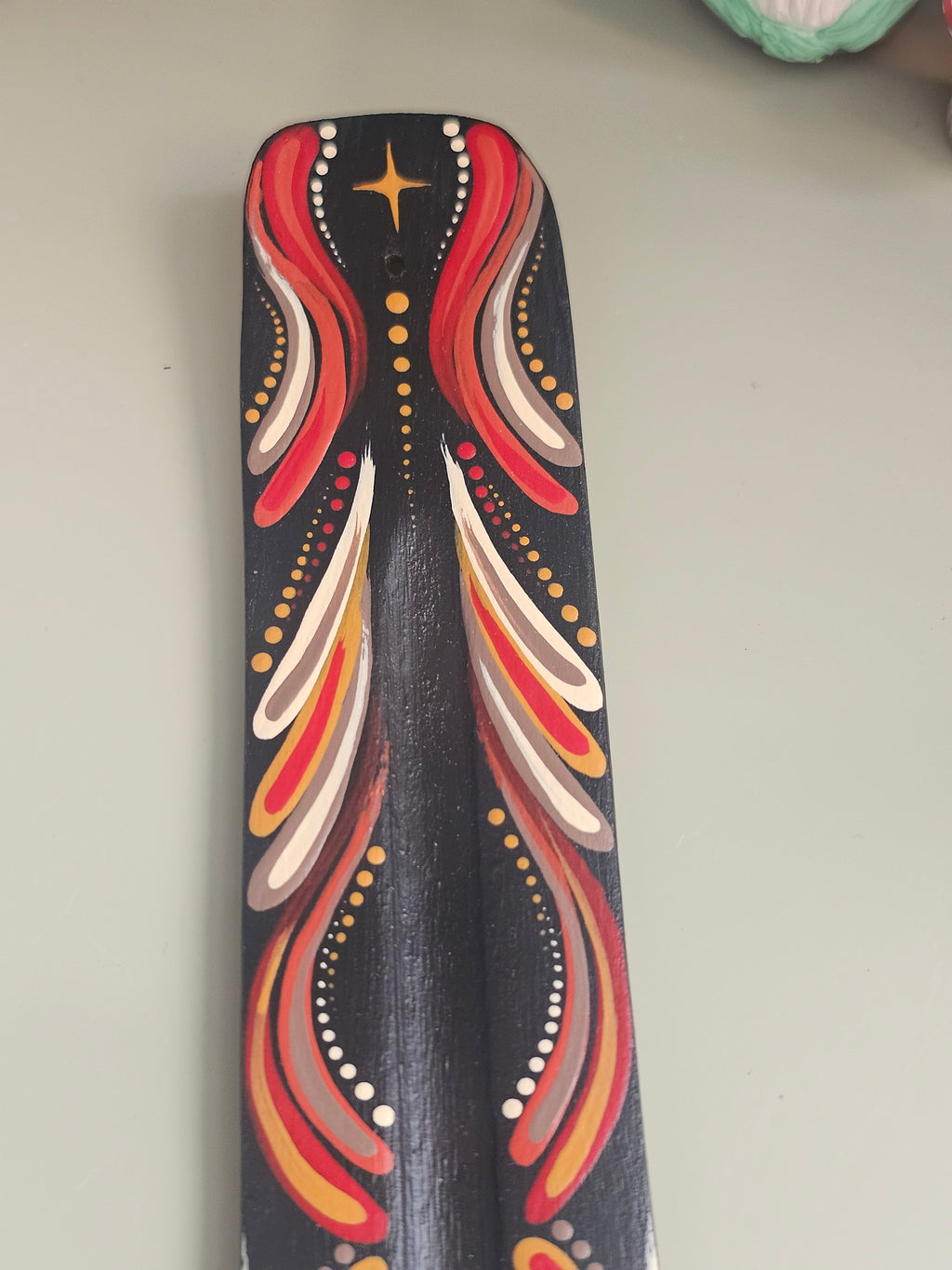 Incense burner with mookaite ❤️‍🔥🐦‍🔥