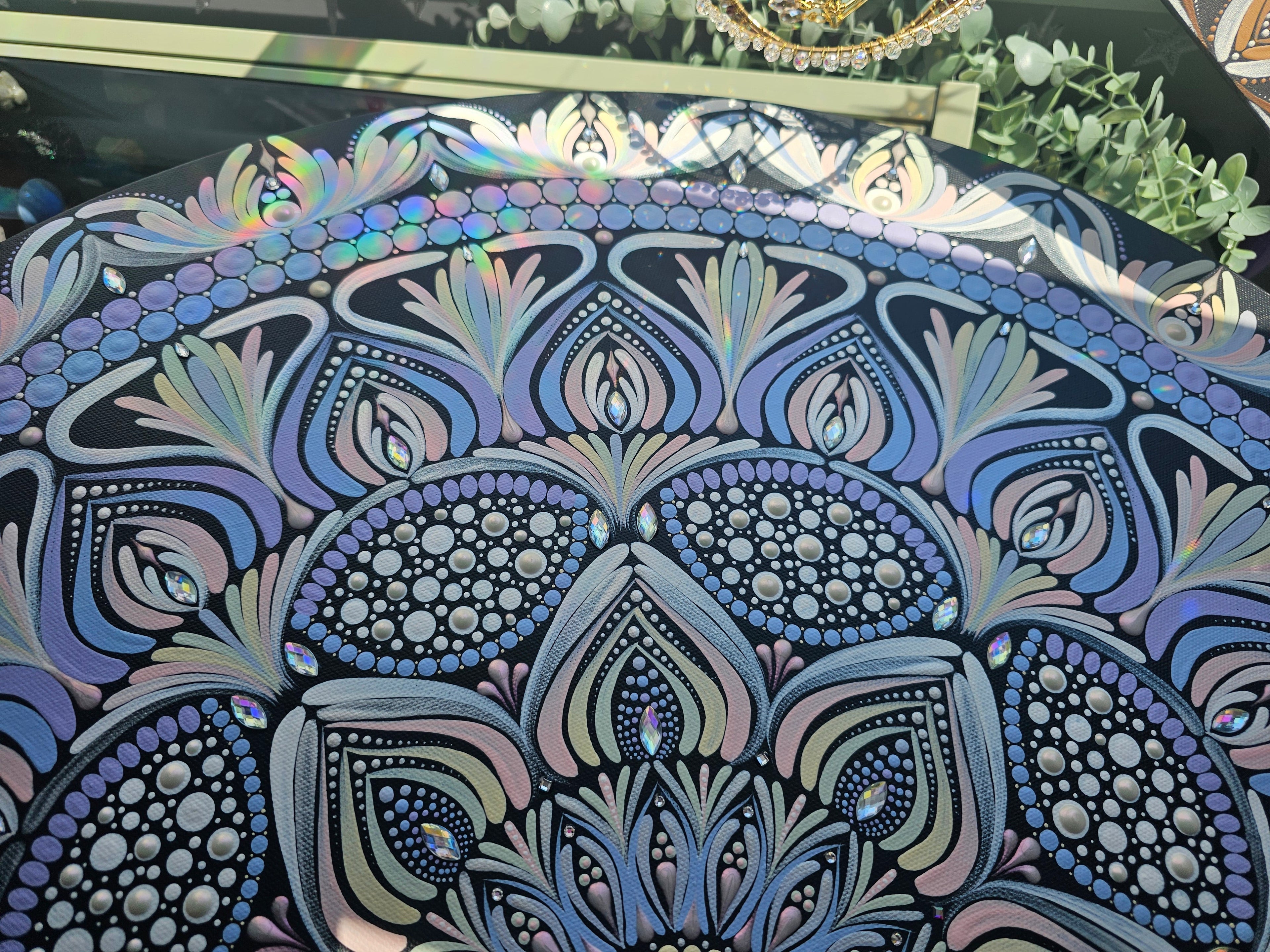 Mandala Coeur de Cristal ✨ Afficher au centre holistique l'Harmonie.